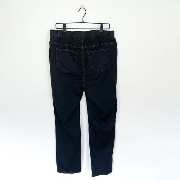 Universal Standard Comfort Denim Don’t Call Them Jeggings Black Jean Long Length - Picture 3 of 8